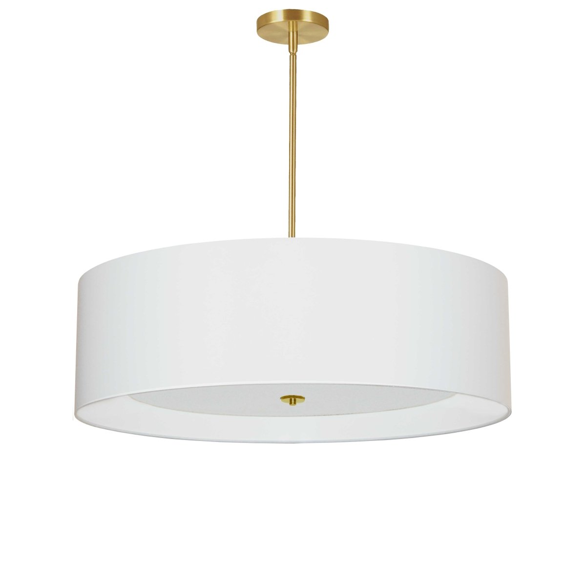 Suspension Helena - Laiton vieilli Blanc 30" by Dainolite | Luminaires & cie