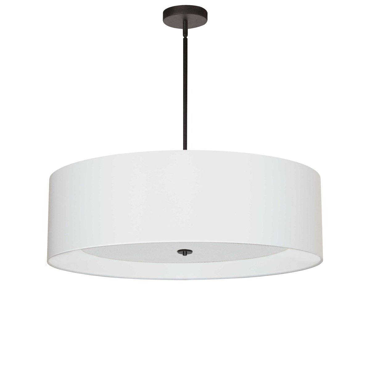 Suspension Helena - Noir mat Blanc 30" by Dainolite | Luminaires & cie