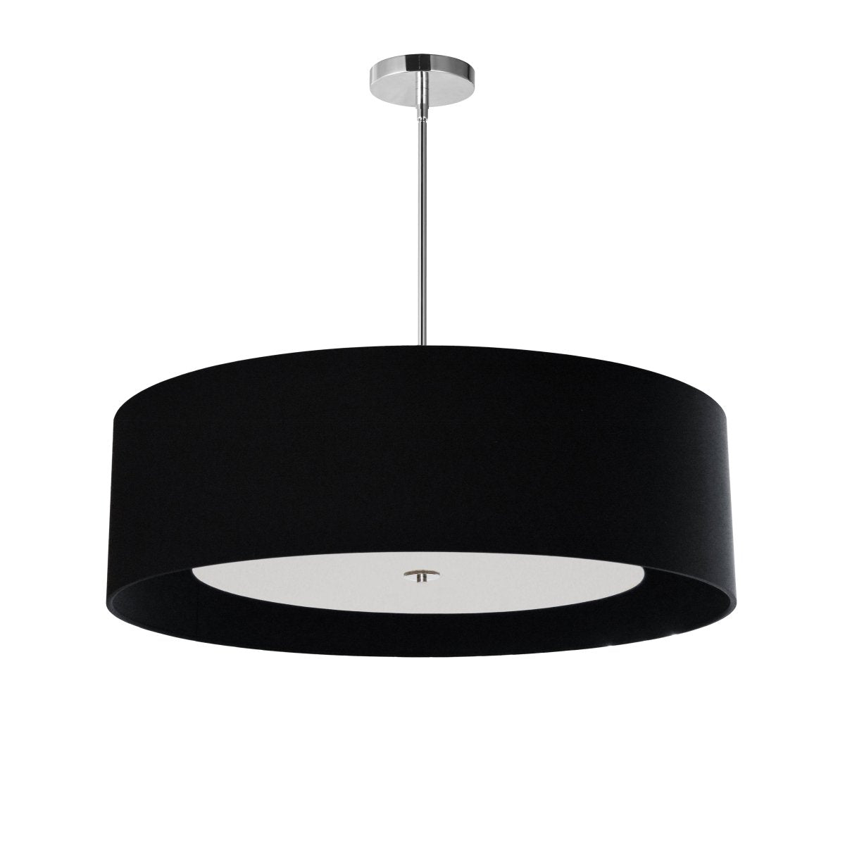 Suspension Helena - Chrome poli Noir 30" by Dainolite | Luminaires & cie
