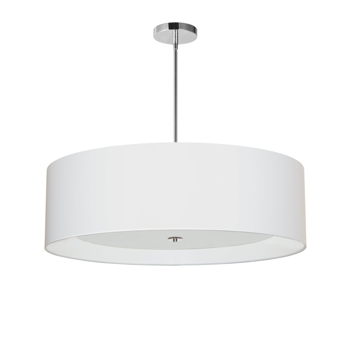 Suspension Helena - Chrome poli Blanc 30" by Dainolite | Luminaires & cie