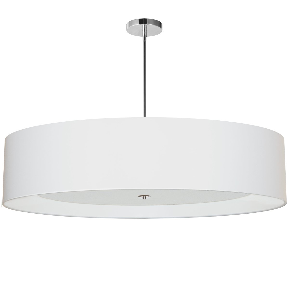 Suspension Helena - Chrome poli Blanc 40" by Dainolite | Luminaires & cie
