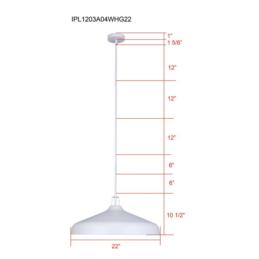 Suspension Holland - Blanc by Canarm | Luminaires & cie