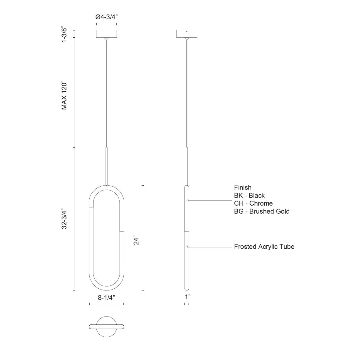 Suspension Huron - Or brossé by Kuzco Lighting | Luminaires & cie