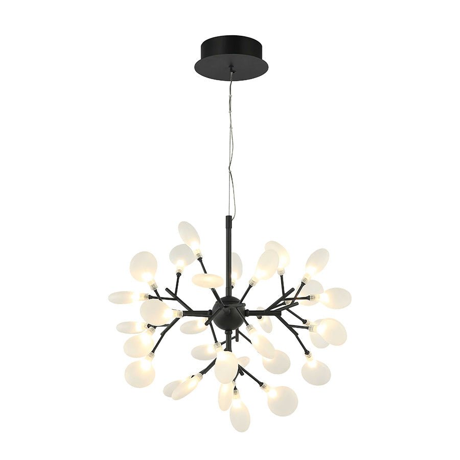 Suspension Hydrangea Bloom - Noir mat 20" by Matteo Lighting | Luminaires & cie