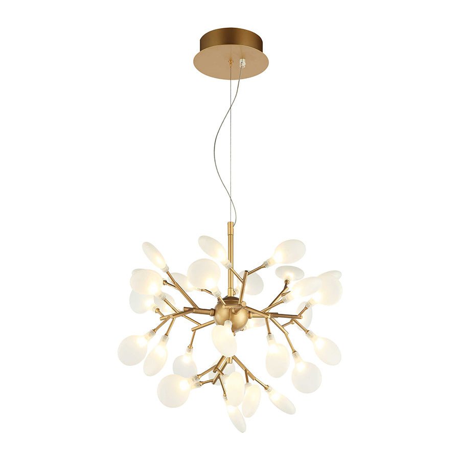 Suspension Hydrangea Bloom - Or 30" by Matteo Lighting | Luminaires & cie