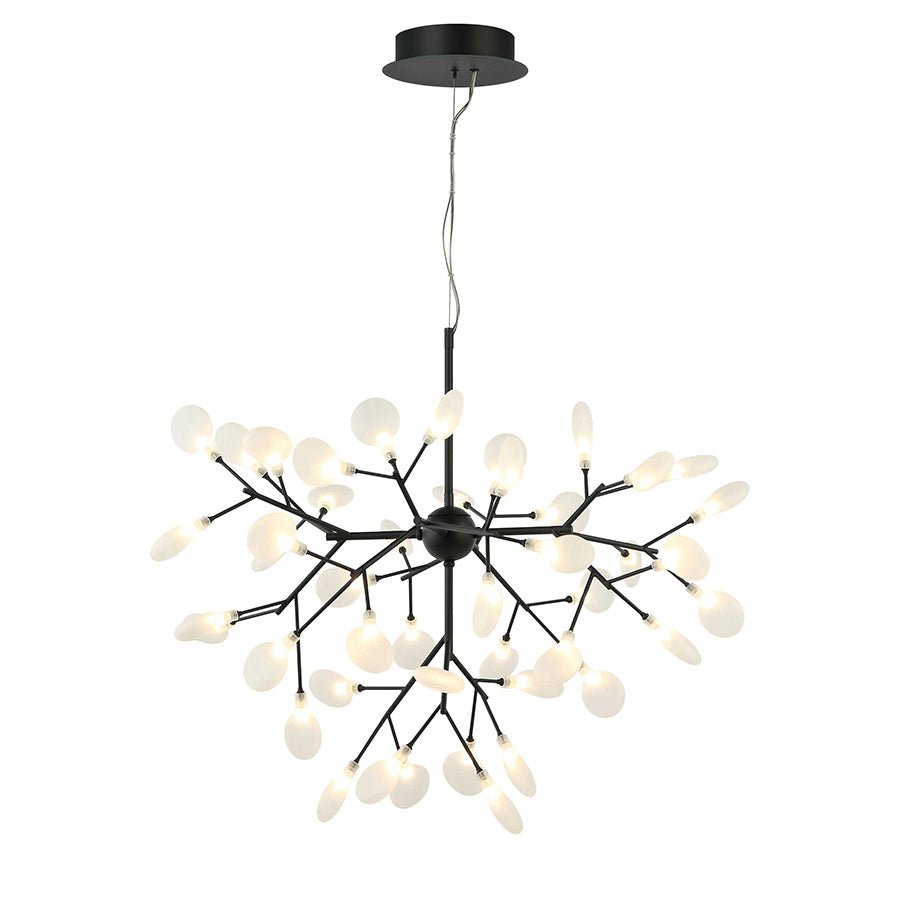 Suspension Hydrangea Bloom - Noir mat 30" by Matteo Lighting | Luminaires & cie