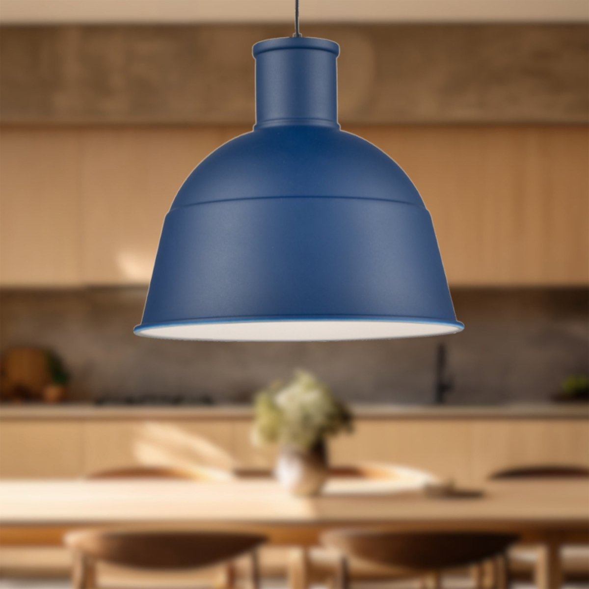Suspension Irving - Bleu indigo 21 3/4" by Kuzco Lighting | Luminaires & cie