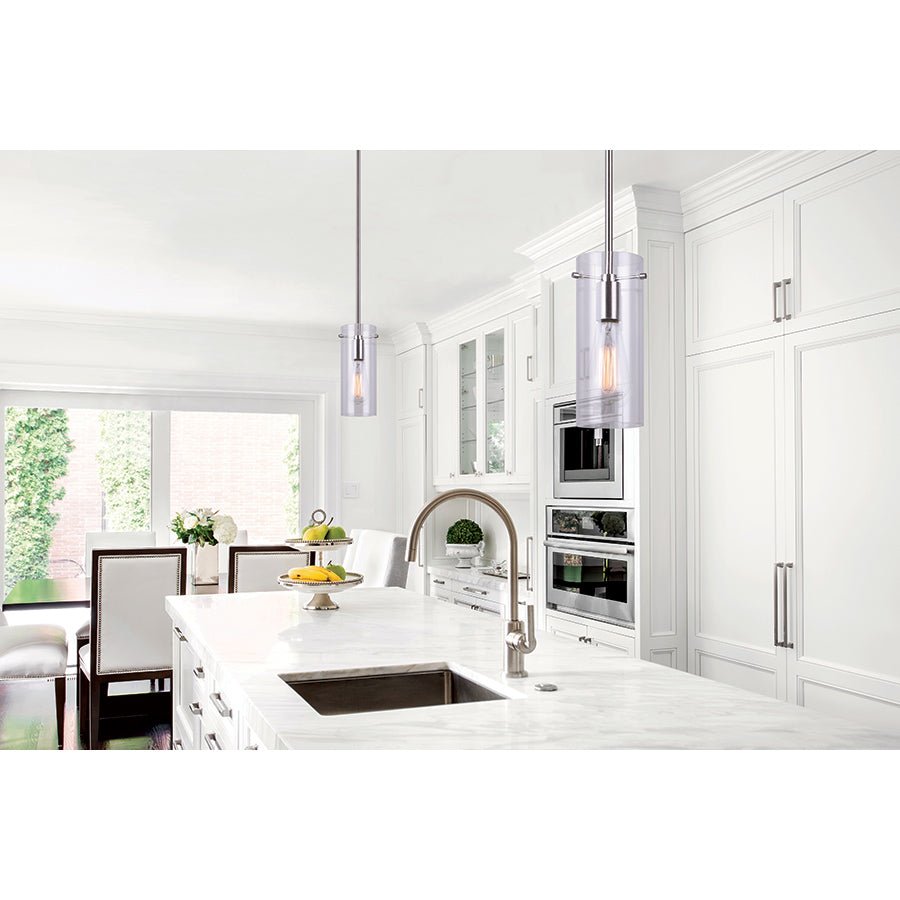 Suspension Joni - Nickel brossé 4 1/2" by Canarm | Luminaires & cie