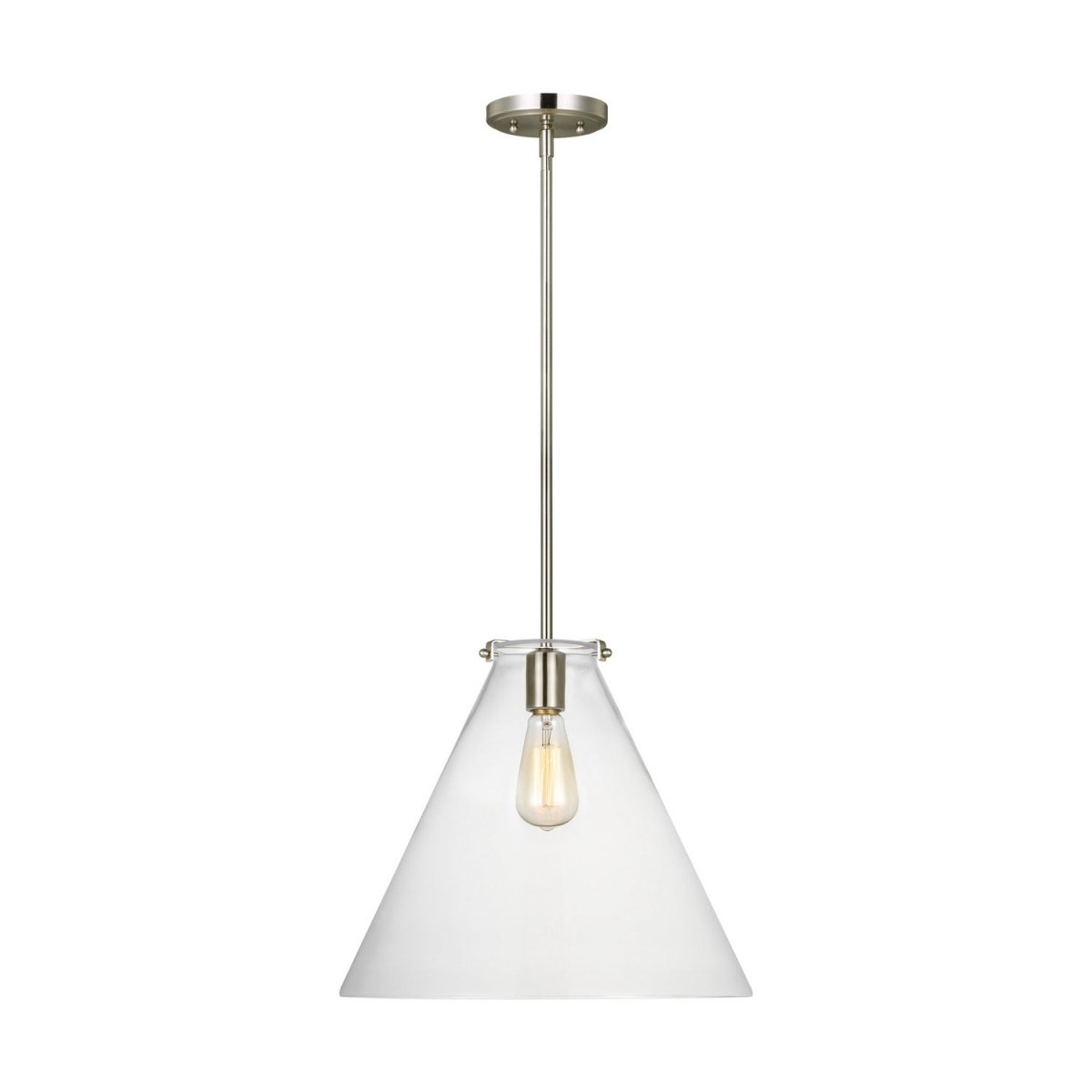 Suspension Kate - Nickel brossé 16" by Visual Comfort Studio | Luminaires & cie