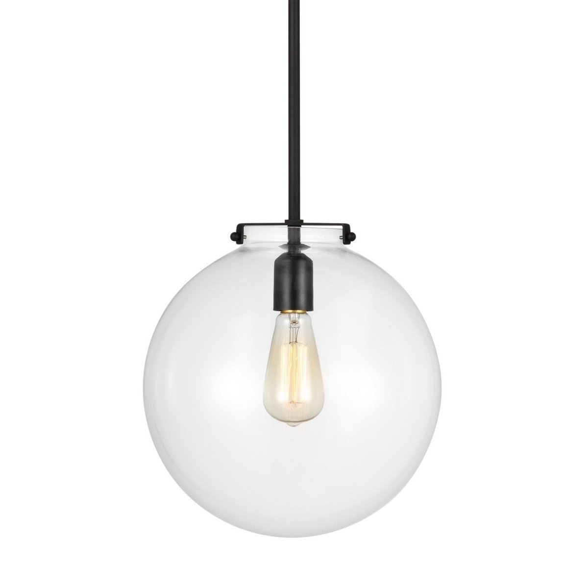 Suspension Kate - Nickel brossé 12" by Visual Comfort Studio | Luminaires & cie