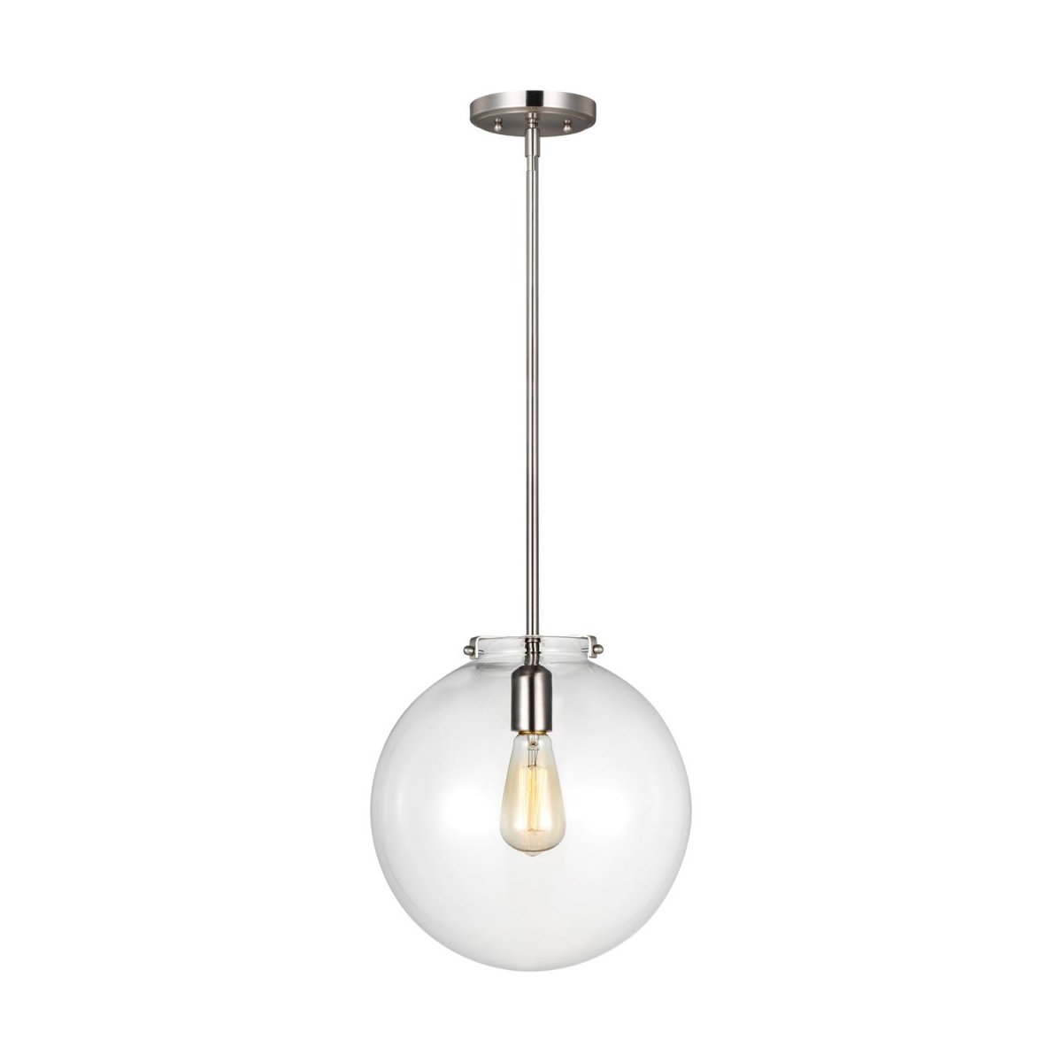 Suspension Kate - Nickel brossé 12" by Visual Comfort Studio | Luminaires & cie