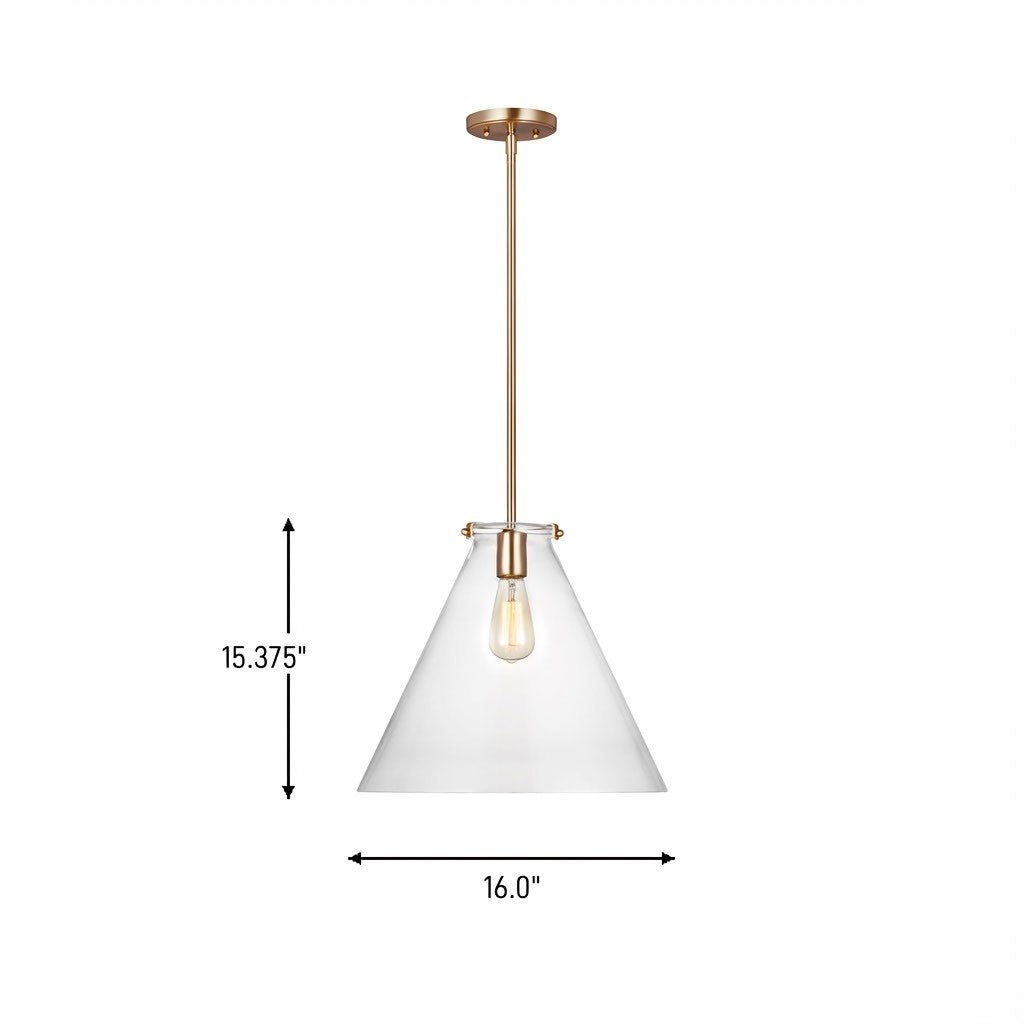 Suspension Kate - Nickel brossé 12" by Visual Comfort Studio | Luminaires & cie