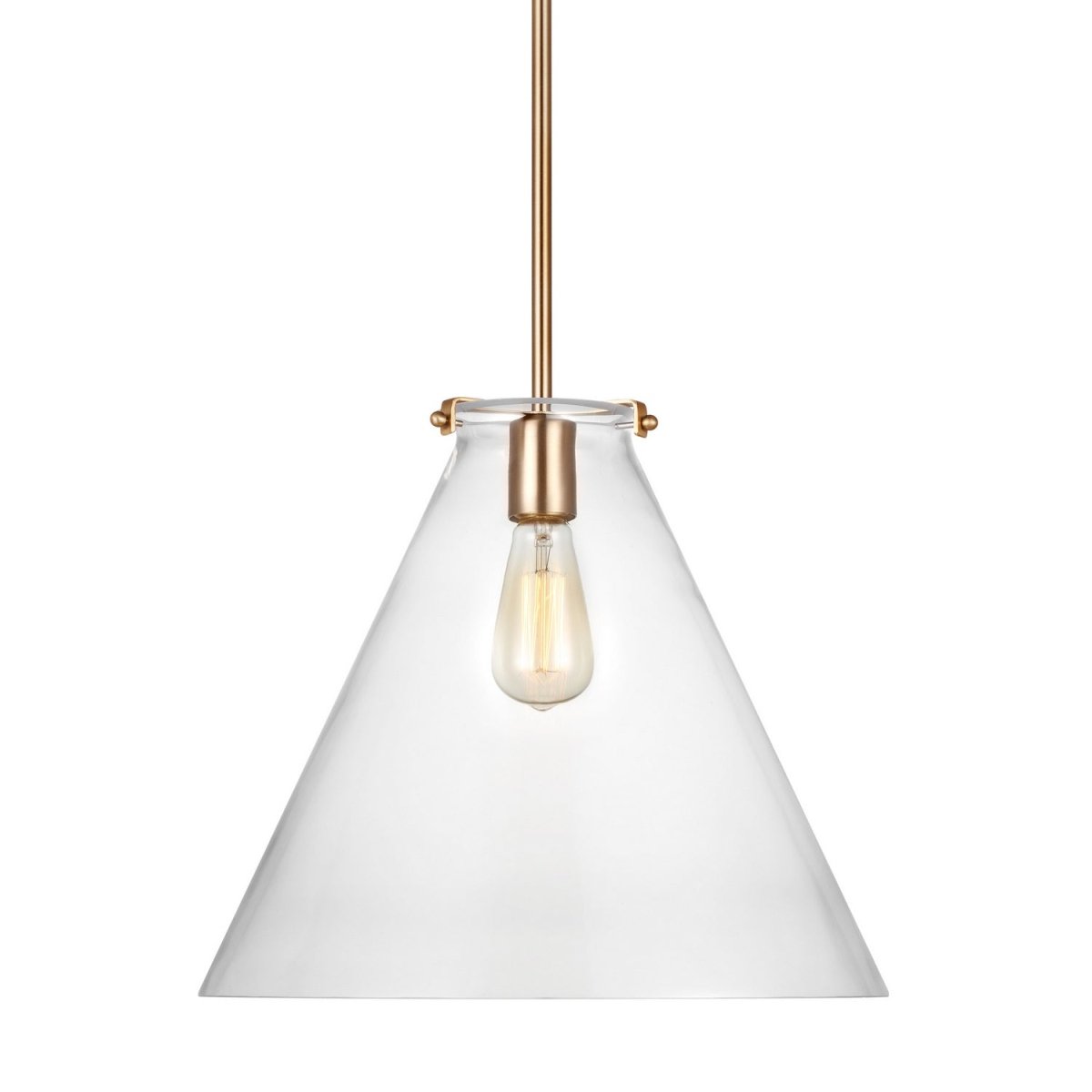 Suspension Kate - Nickel brossé 12" by Visual Comfort Studio | Luminaires & cie