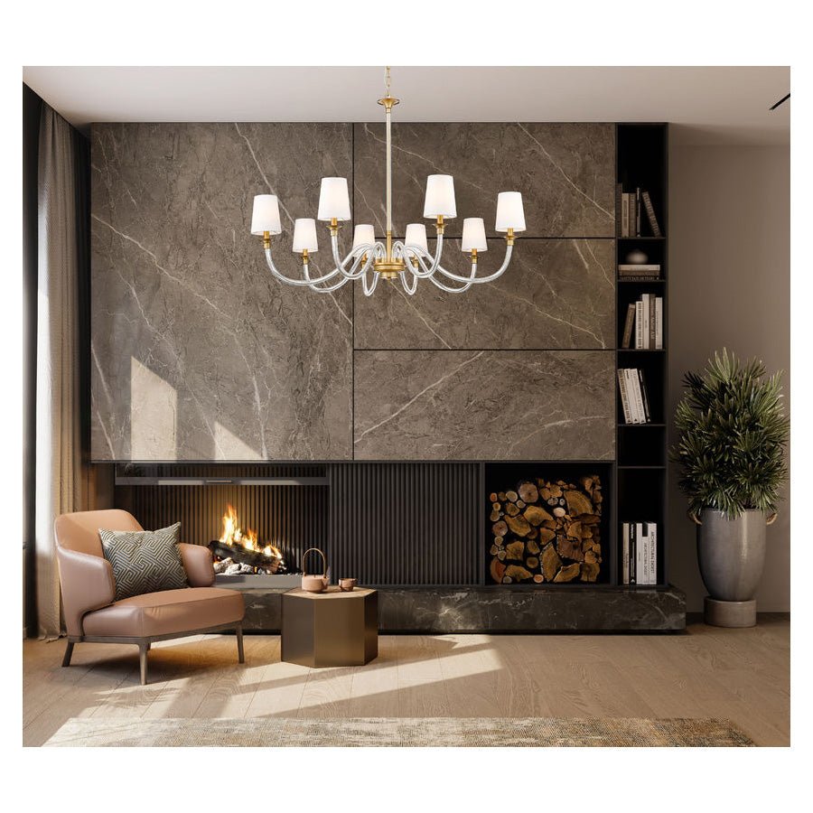 Suspension Katerina - Laiton frotté 46" by Z - Lite | Luminaires & cie