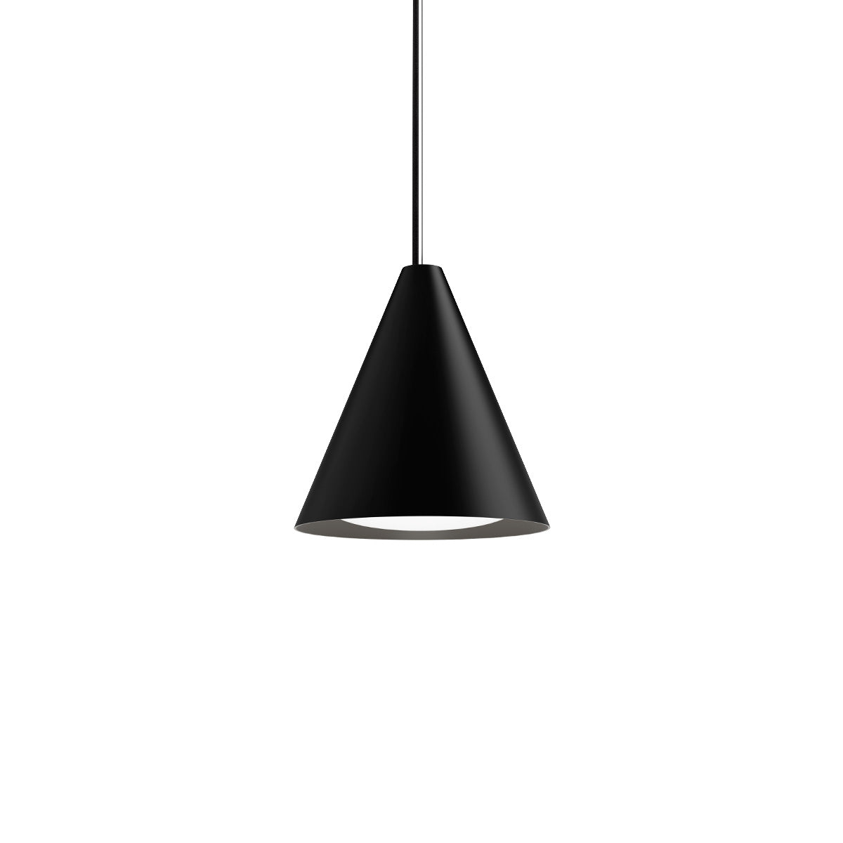 Suspension Keglen - 9.8" 3000K (Blanc Doux) Noir by Louis Poulsen | Luminaires & cie