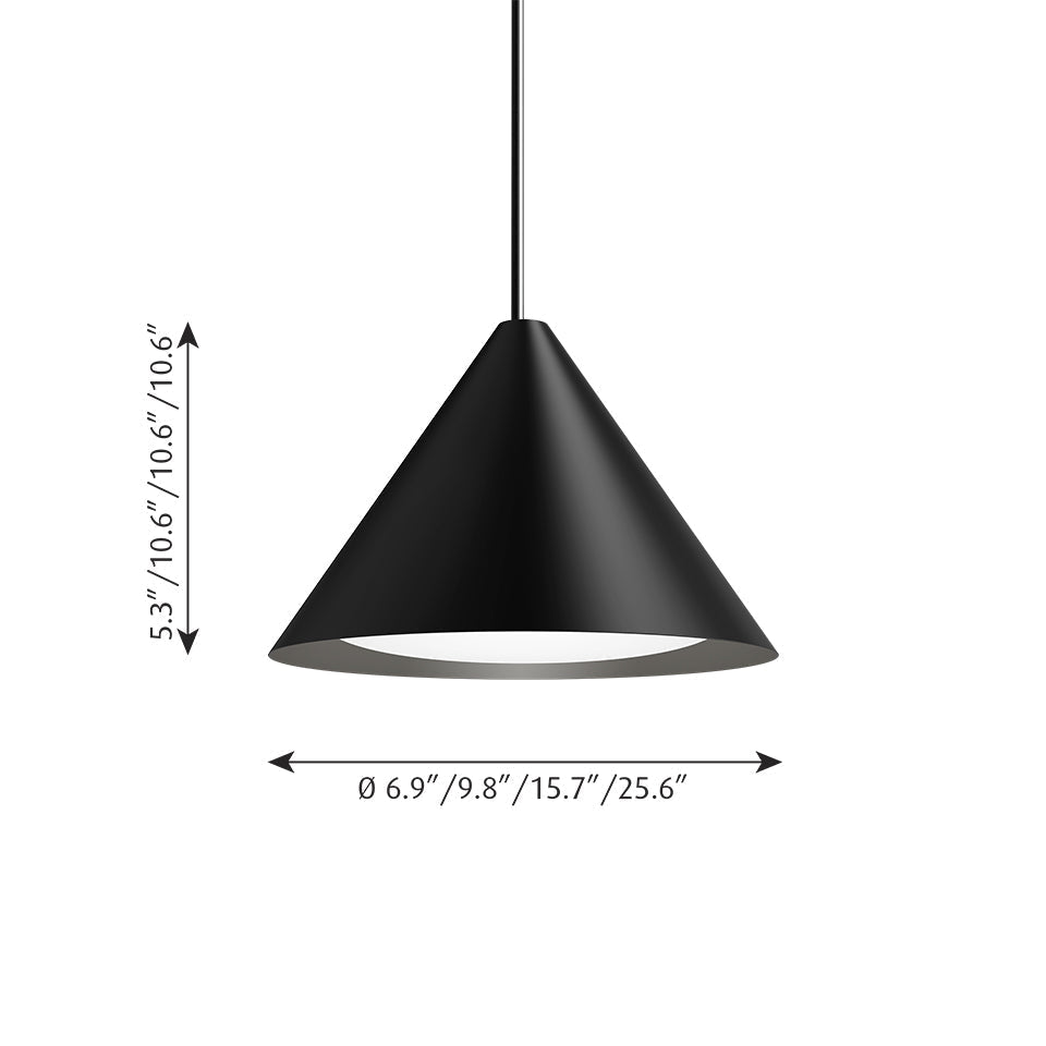 Suspension Keglen - 9.8" 3000K (Blanc Doux) Blanc by Louis Poulsen | Luminaires & cie