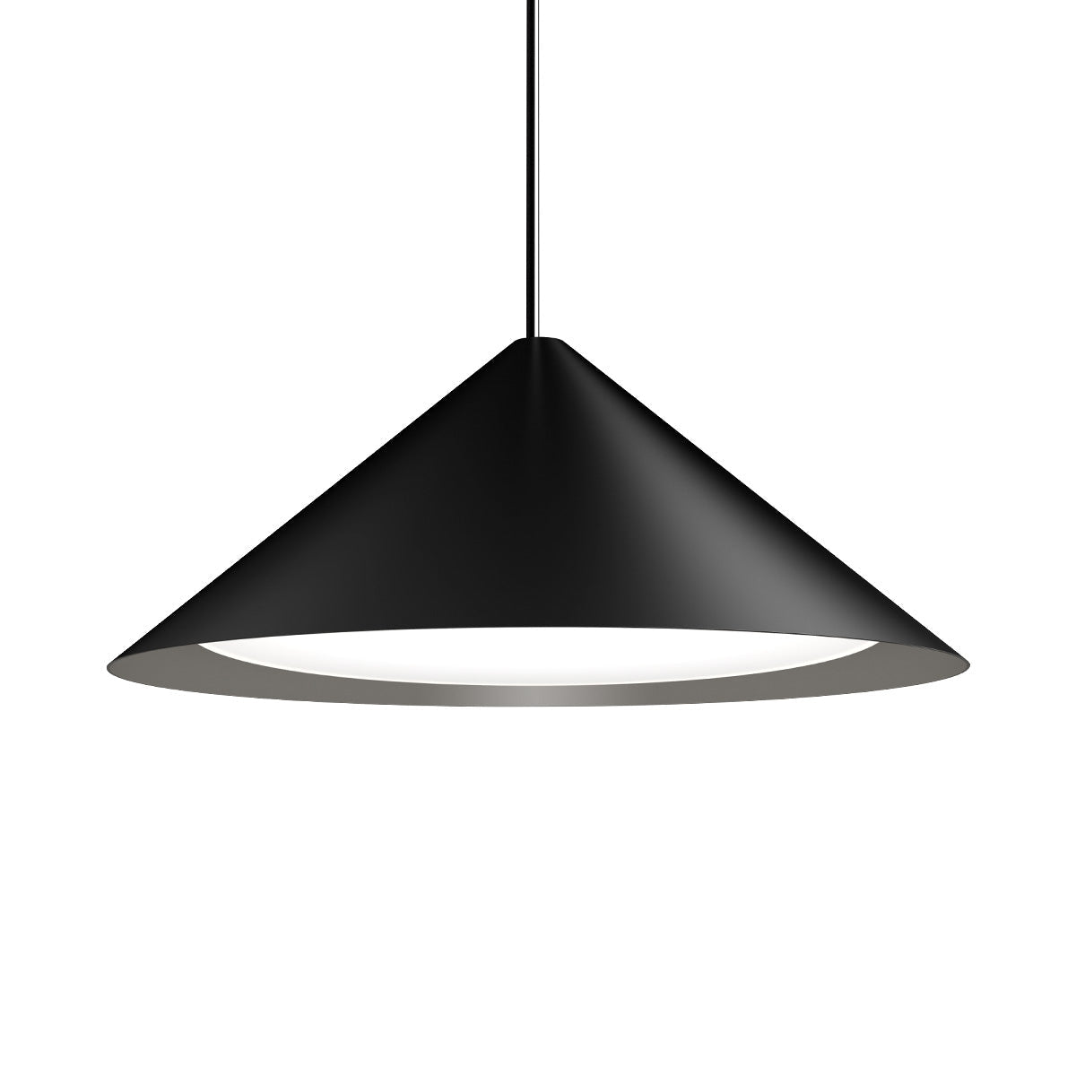 Suspension Keglen - 25.6" 3000K (Blanc Doux) Noir by Louis Poulsen | Luminaires & cie