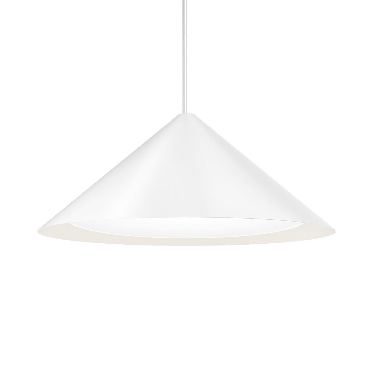 Suspension Keglen - 25.6" 3000K (Blanc Doux) Blanc by Louis Poulsen | Luminaires & cie