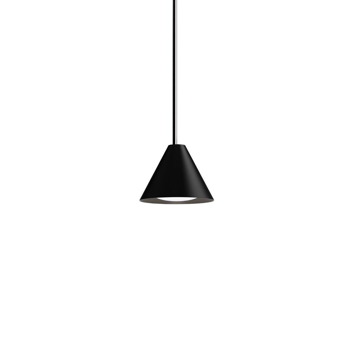 Suspension Keglen - 6.9" 2700K (Blanc Chaud) Noir by Louis Poulsen | Luminaires & cie