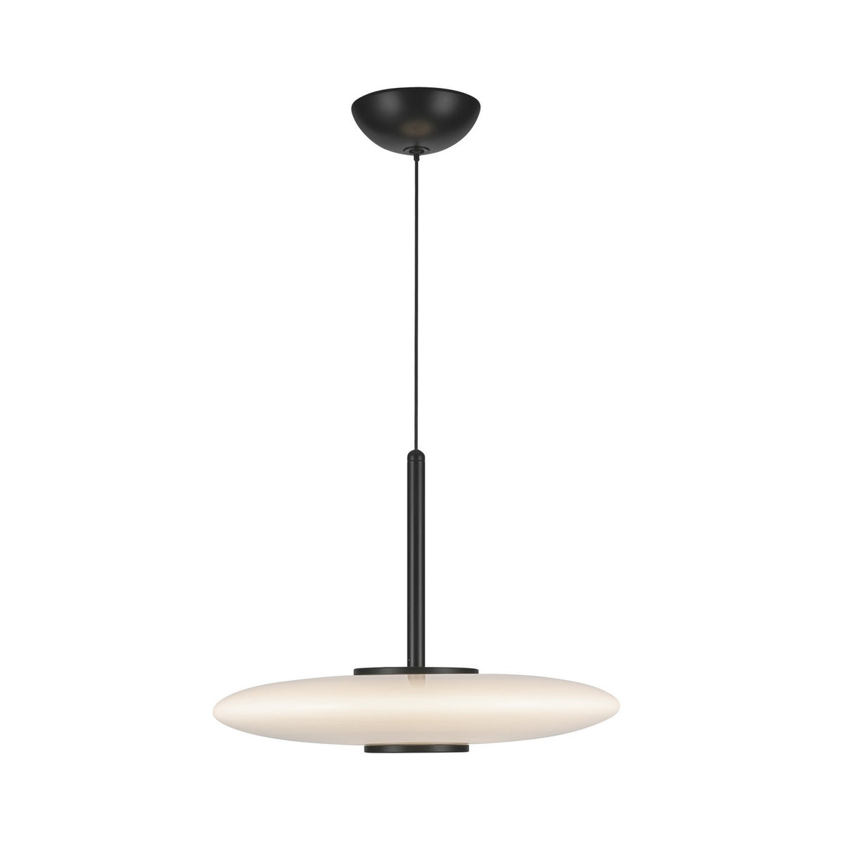 Suspension Kyoto Noir / Verre opale – Kuzco Lighting