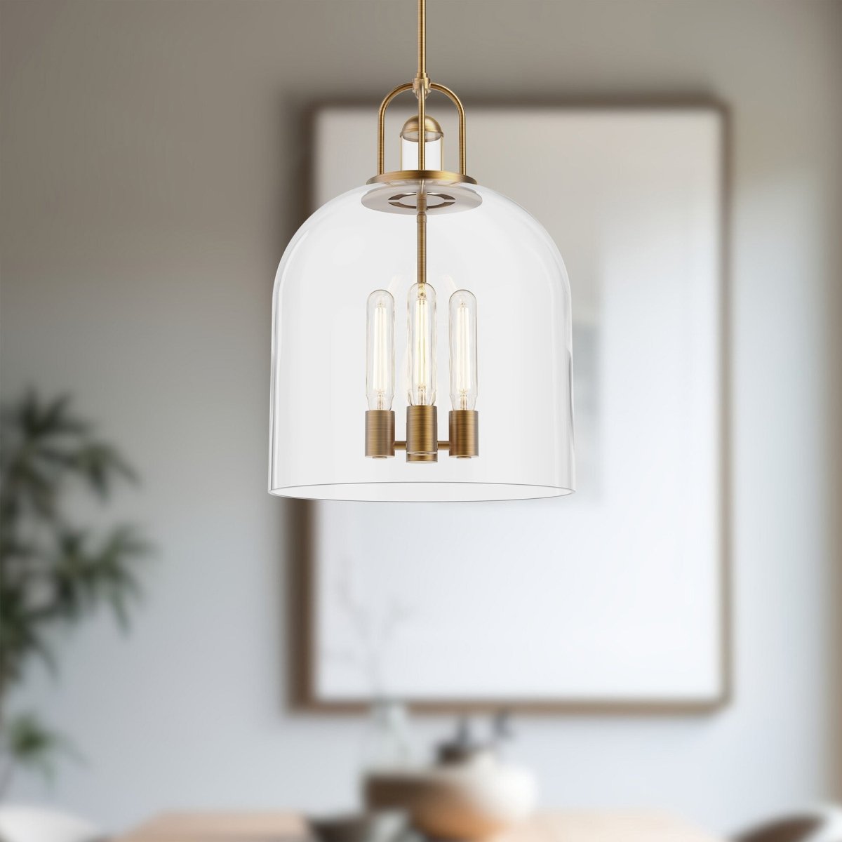 Suspension Lancaster - Or vieilli 16" by Alora Lighting | Luminaires & cie