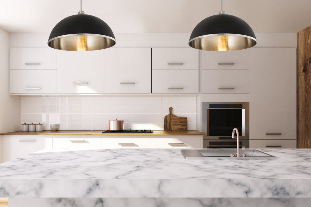 Suspension Landry - Blanc mat + Laiton bruni 20" by Z-Lite | Luminaires & cie