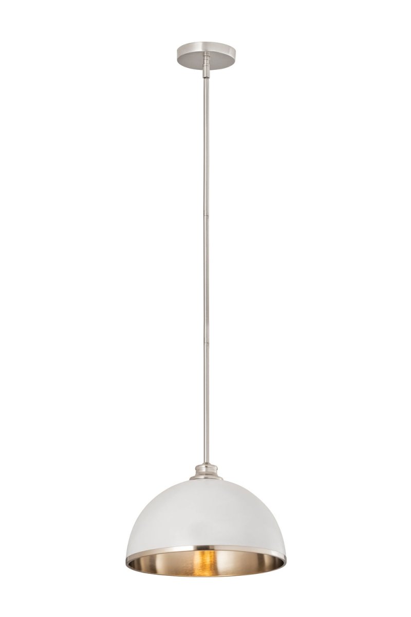 Suspension Landry - Blanc mat + Laiton bruni 20" by Z-Lite | Luminaires & cie