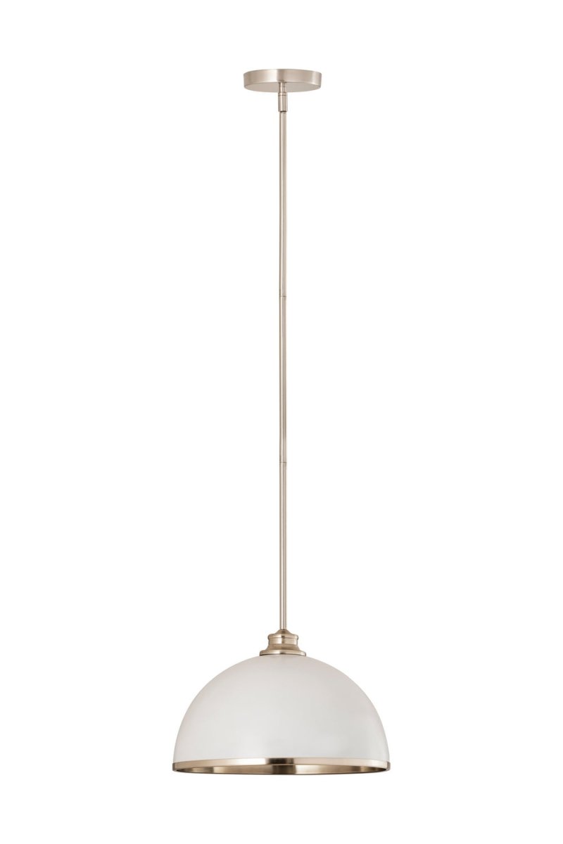 Suspension Landry - Blanc mat + Laiton bruni 20" by Z-Lite | Luminaires & cie
