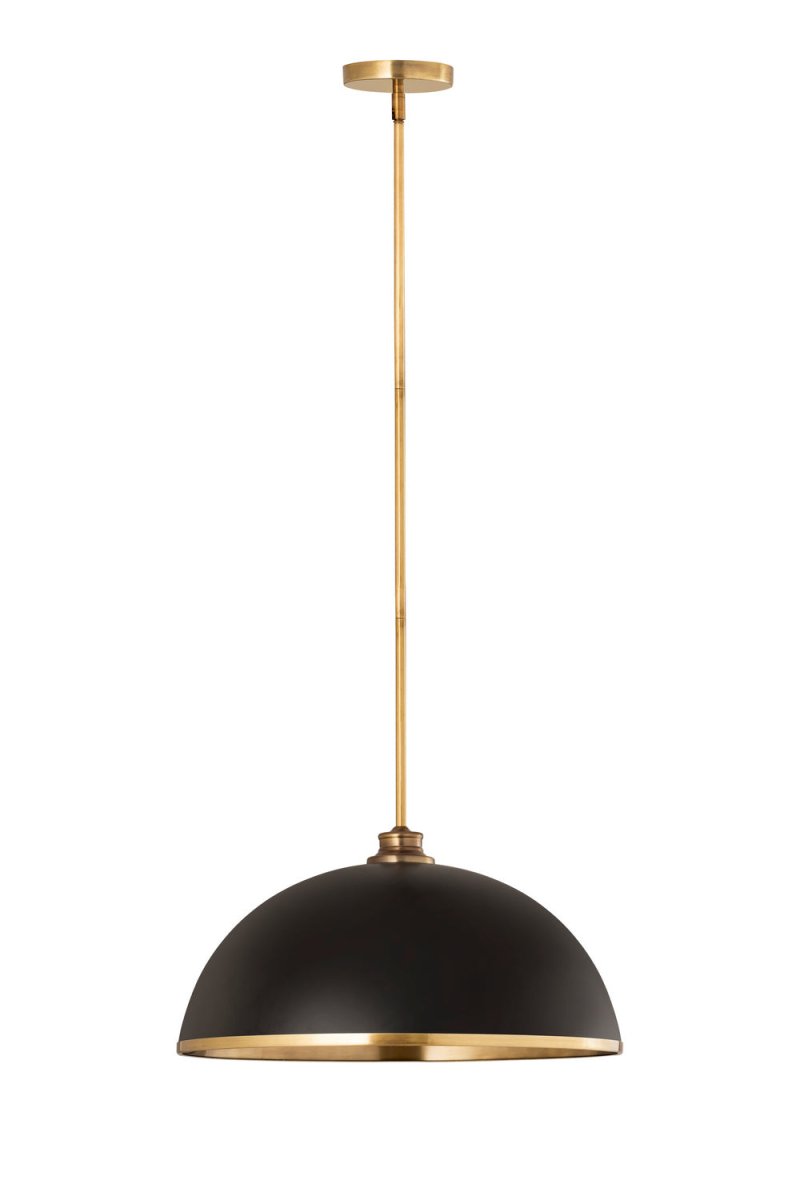 Suspension Landry - Blanc mat + Laiton bruni 20" by Z-Lite | Luminaires & cie