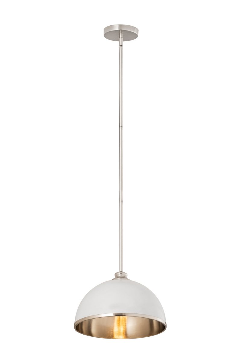 Suspension Landry - Blanc mat + Laiton bruni 20" by Z-Lite | Luminaires & cie