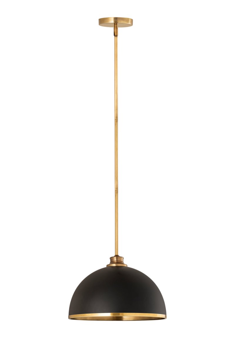 Suspension Landry - Blanc mat + Laiton bruni 20" by Z-Lite | Luminaires & cie