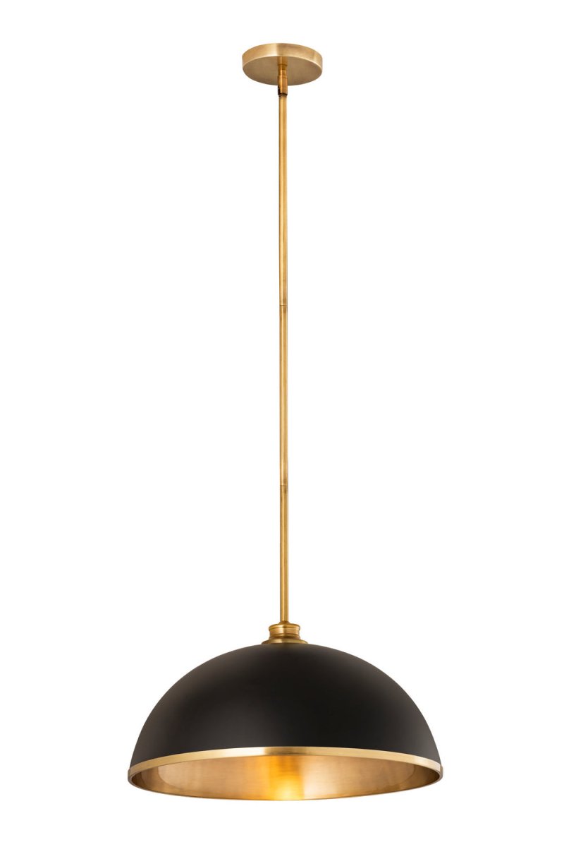 Suspension Landry - Blanc mat + Laiton bruni 20" by Z-Lite | Luminaires & cie