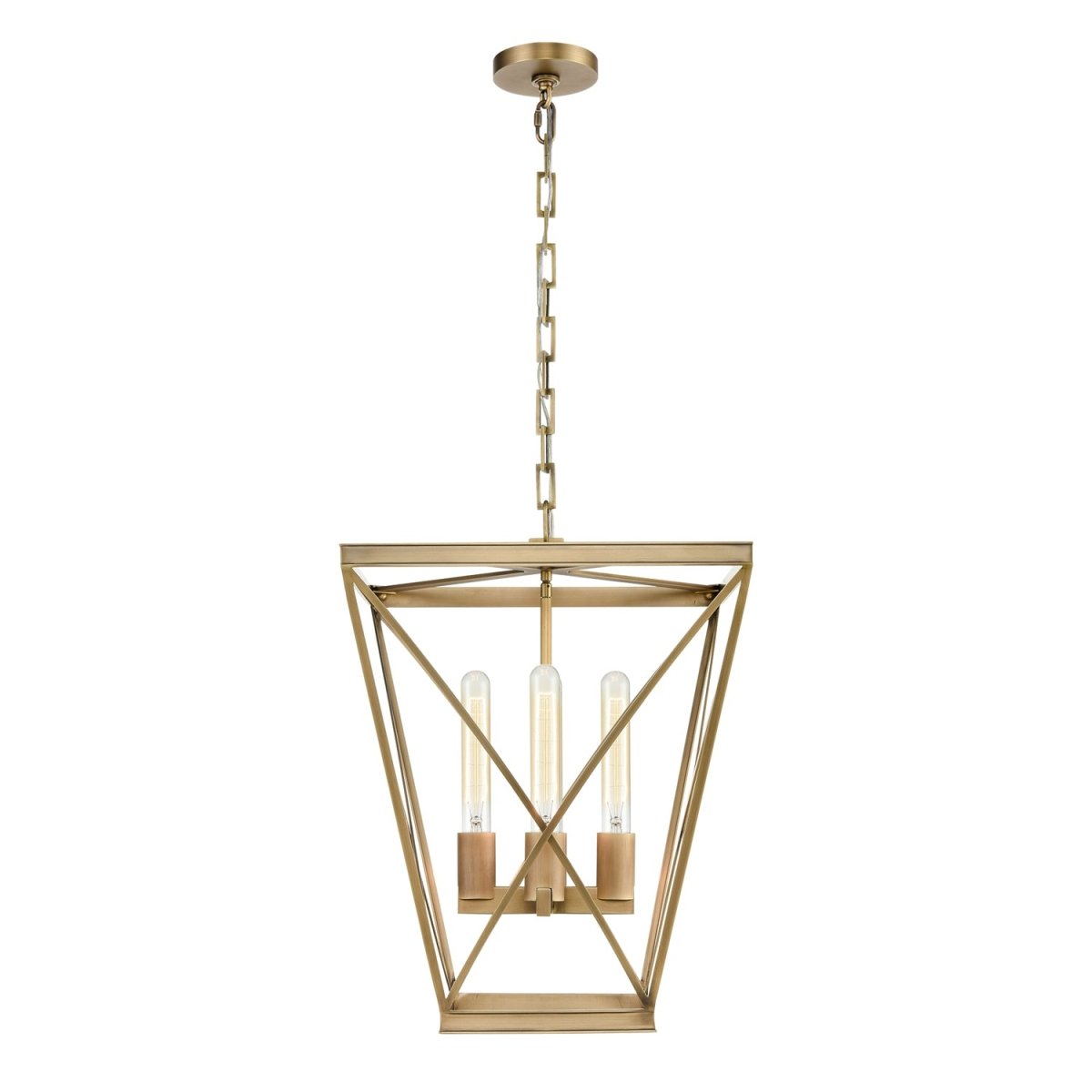 Suspension Lattice - Laiton vintage by Alora Lighting | Luminaires & cie