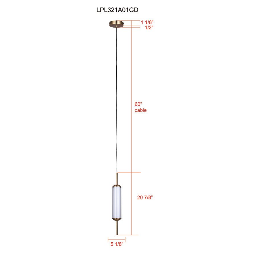 Suspension Lavene - 14 5/8" by Canarm | Luminaires & cie