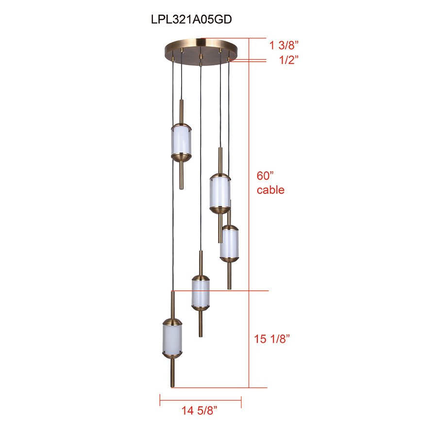 Suspension Lavene - 14 5/8" by Canarm | Luminaires & cie