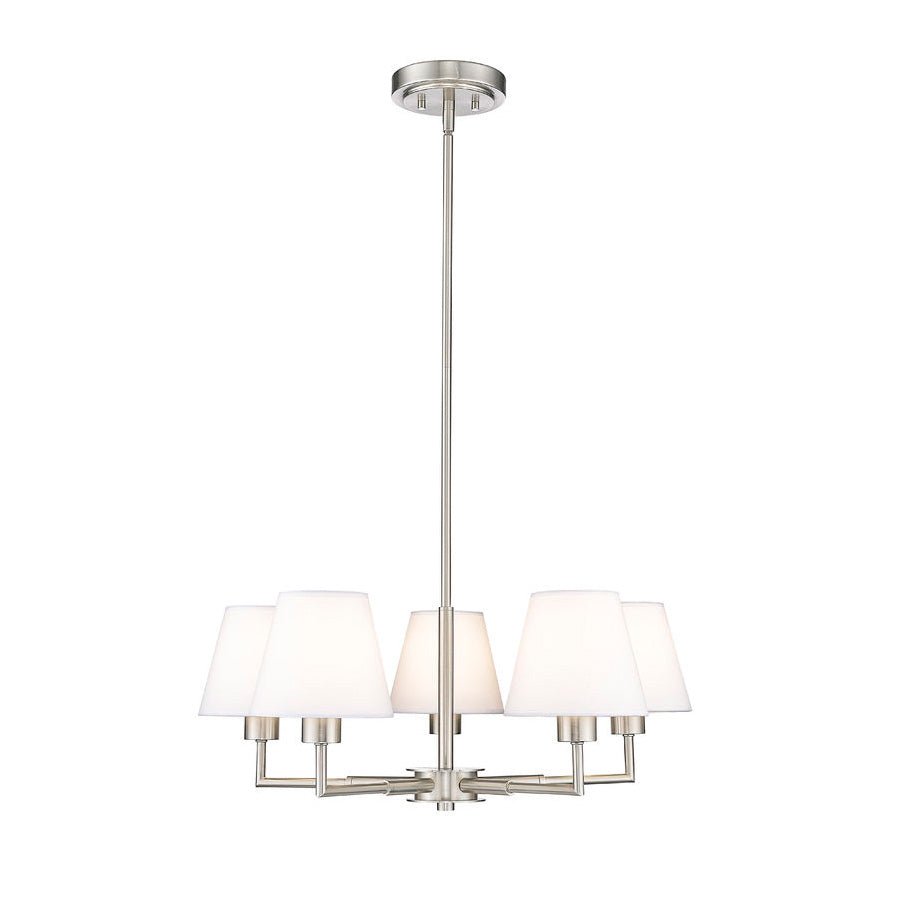 Suspension Leila - Nickel brossé 26" 5 by Z - Lite | Luminaires & cie
