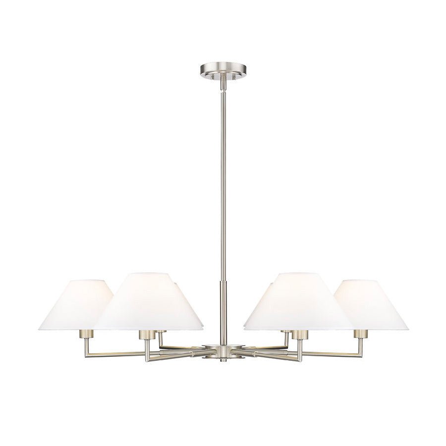 Suspension Leila - Nickel brossé 44" 6 by Z - Lite | Luminaires & cie
