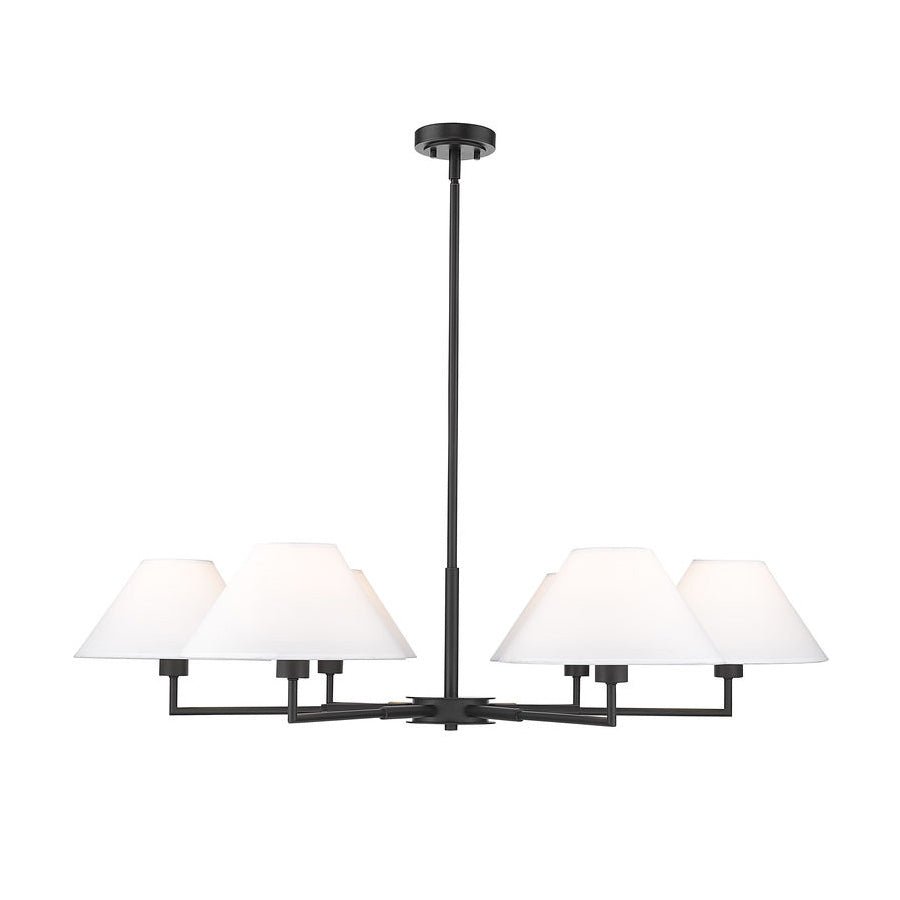 Suspension Leila - Noir mat 44" 6 by Z - Lite | Luminaires & cie