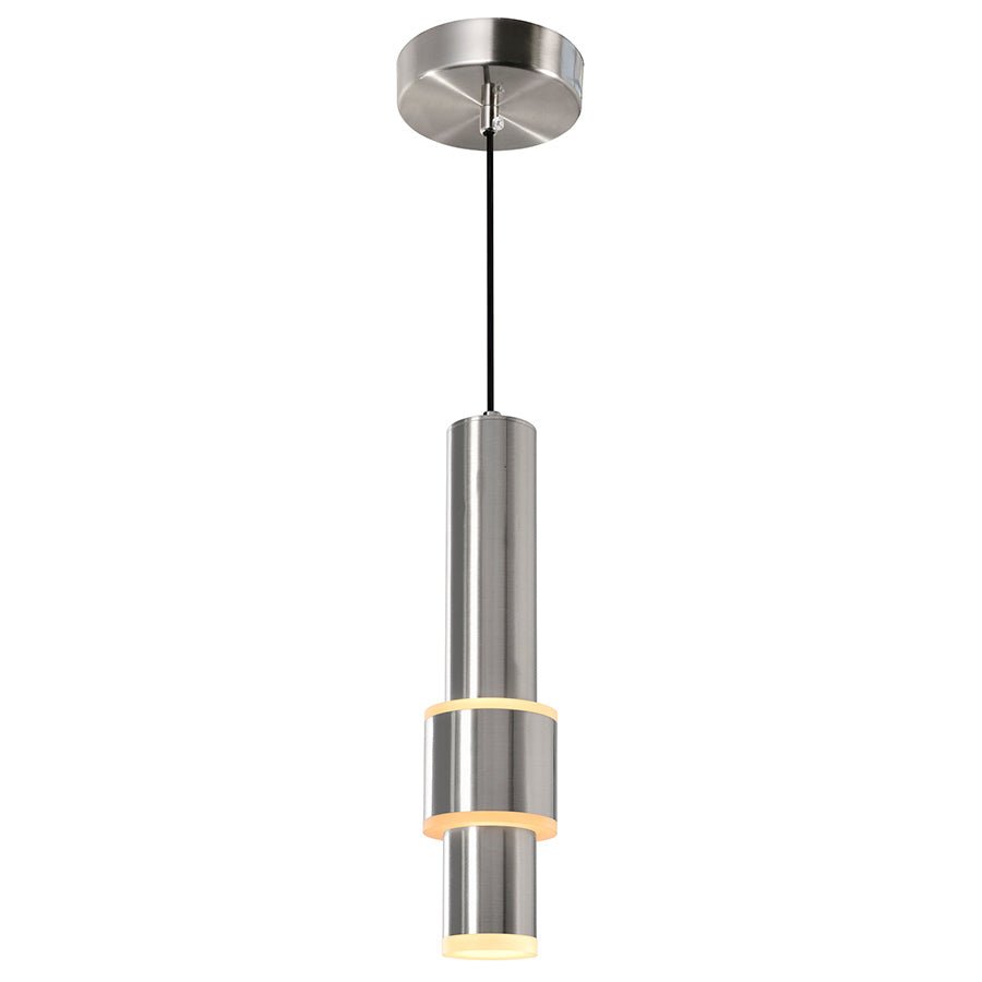 Suspension Lena - Nickel satiné by CWI Lighting | Luminaires & cie