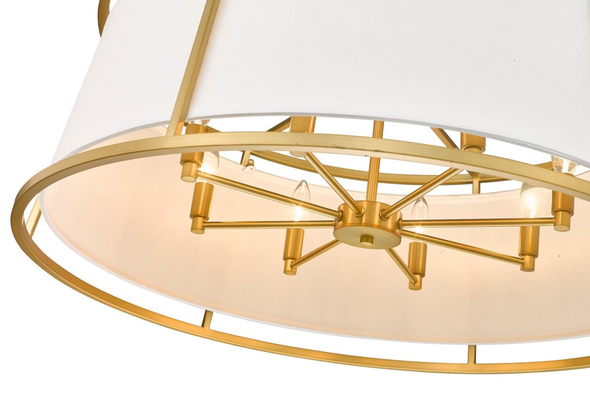 Suspension Lenyx Pendant - Laiton frotté 32" by Z-Lite | Luminaires & cie