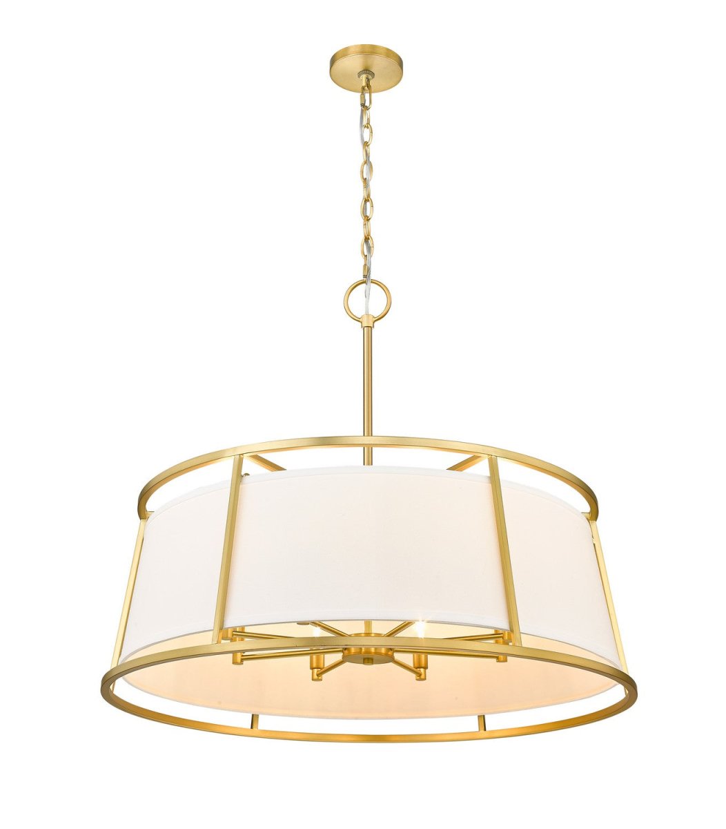 Suspension Lenyx Pendant - Laiton frotté 32" by Z-Lite | Luminaires & cie