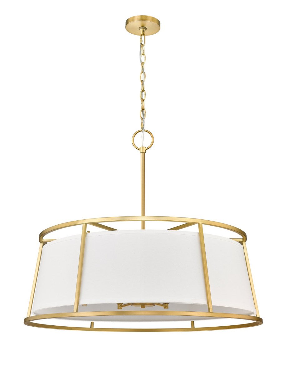 Suspension Lenyx Pendant - Laiton frotté 32" by Z-Lite | Luminaires & cie