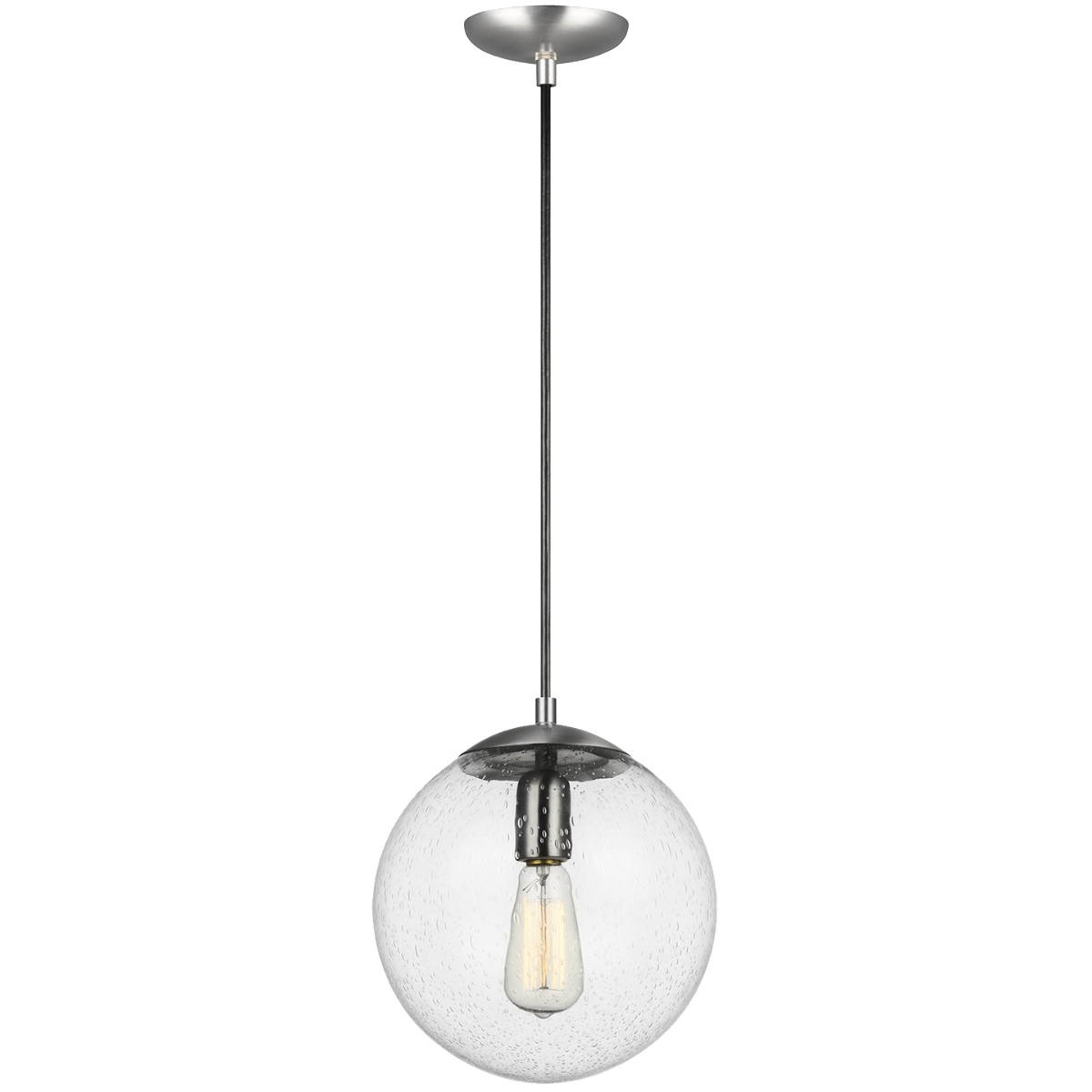 Suspension Leo - Hanging Globe CL - Aluminium satiné 10" by Visual Comfort Studio | Luminaires & cie