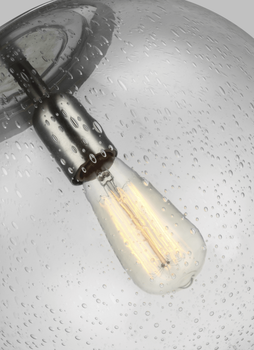 Suspension Leo - Hanging Globe CL - Aluminium satiné 12" by Visual Comfort Studio | Luminaires & cie