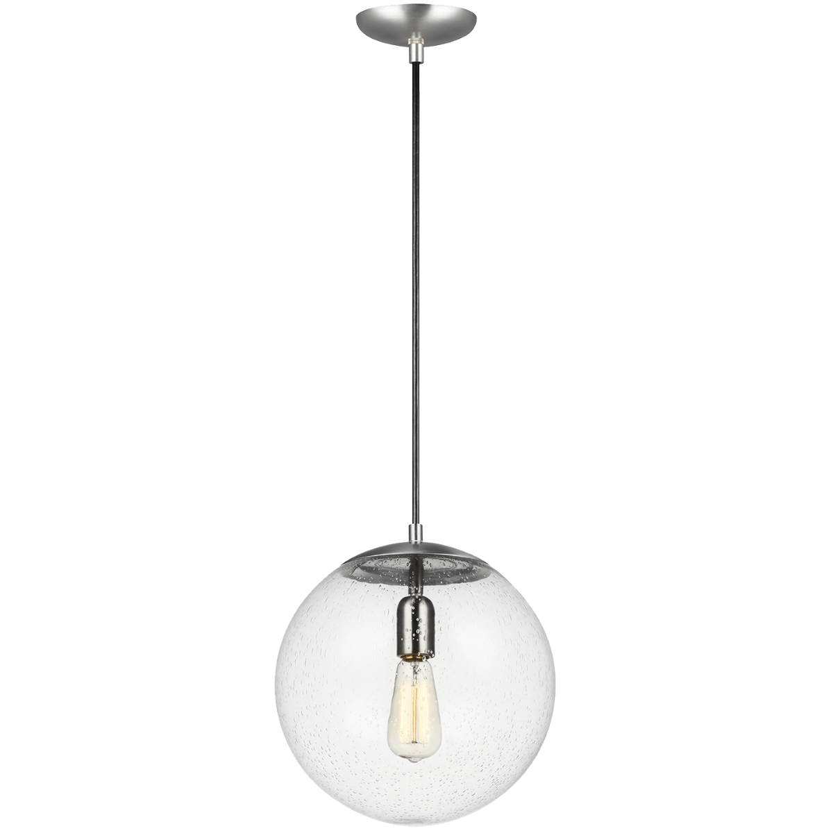 Suspension Leo - Hanging Globe CL - Aluminium satiné 12" by Visual Comfort Studio | Luminaires & cie