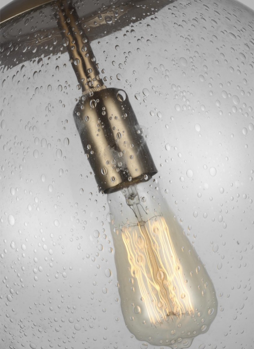 Suspension Leo - Hanging Globe CL - Laiton satiné 12" by Visual Comfort Studio | Luminaires & cie