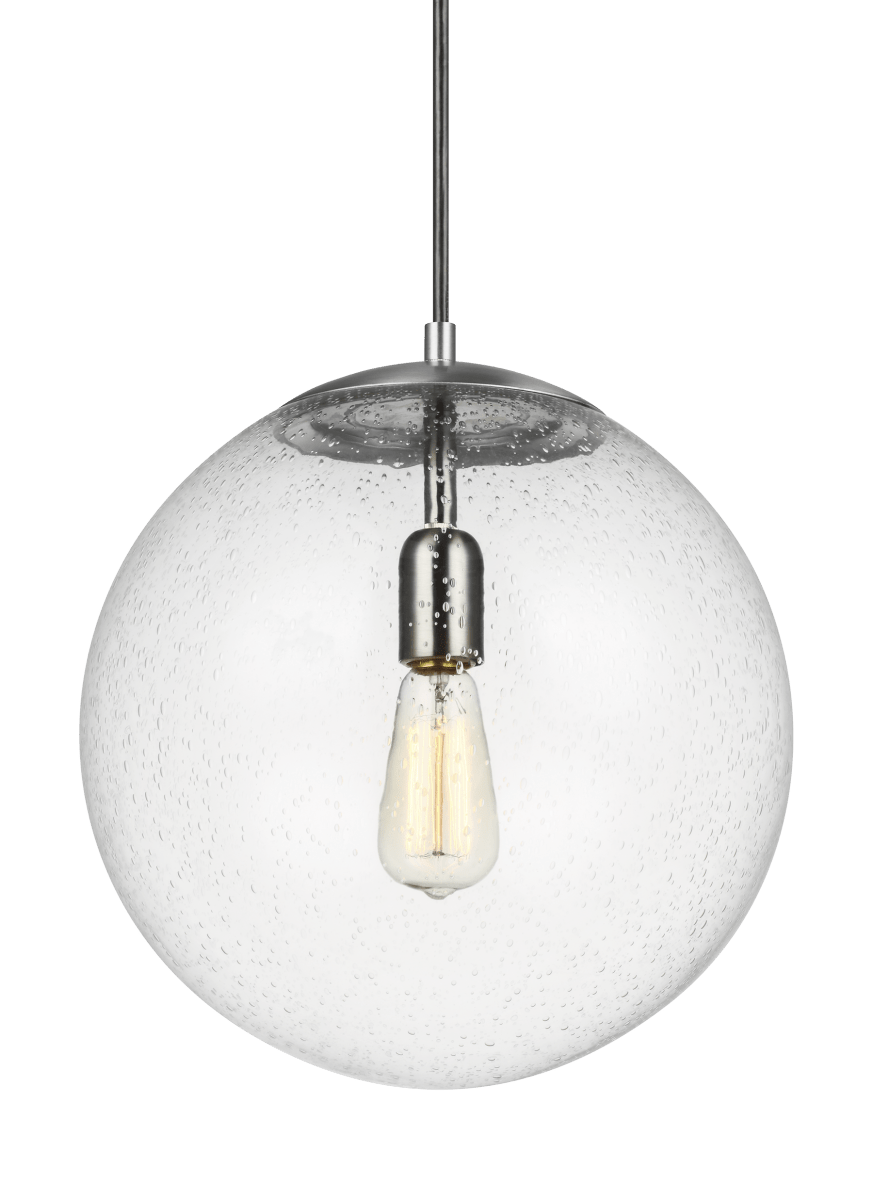 Suspension Leo - Hanging Globe CL - Aluminium satiné 14" by Visual Comfort Studio | Luminaires & cie