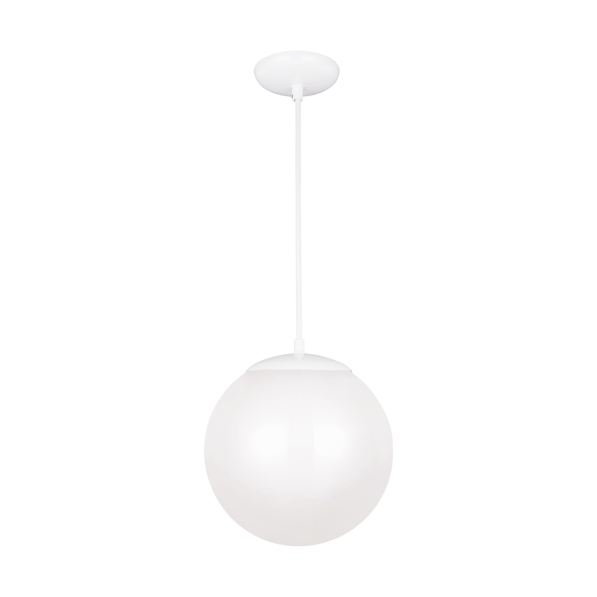 Suspension Leo - Hanging Globe L - Blanc Module DEL intégré by Visual Comfort Studio | Luminaires & cie