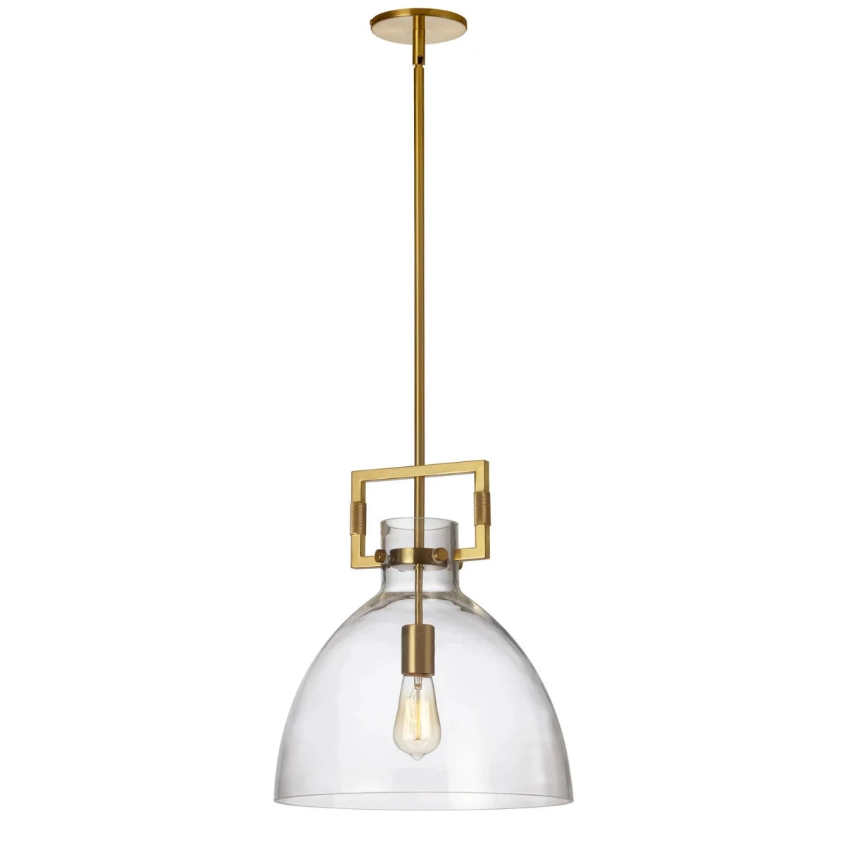Suspension Liberty - Laiton vieilli Clair 13 3/4" by Dainolite | Luminaires & cie
