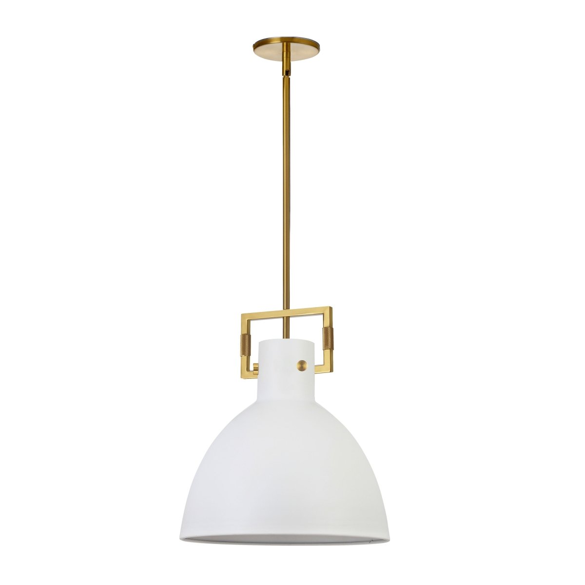 Suspension Liberty - Laiton vieilli Blanc mat 13 3/4" by Dainolite | Luminaires & cie